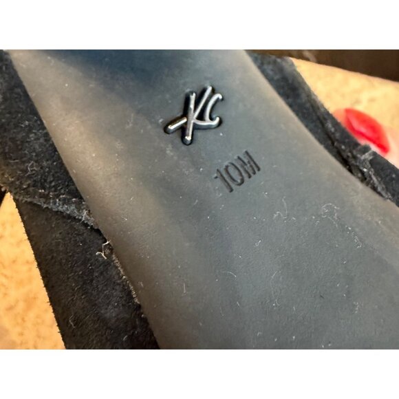 Kenneth Cole Black Fringe Lace-Up Heeled Boots Size 10 - Picture 11 of 11